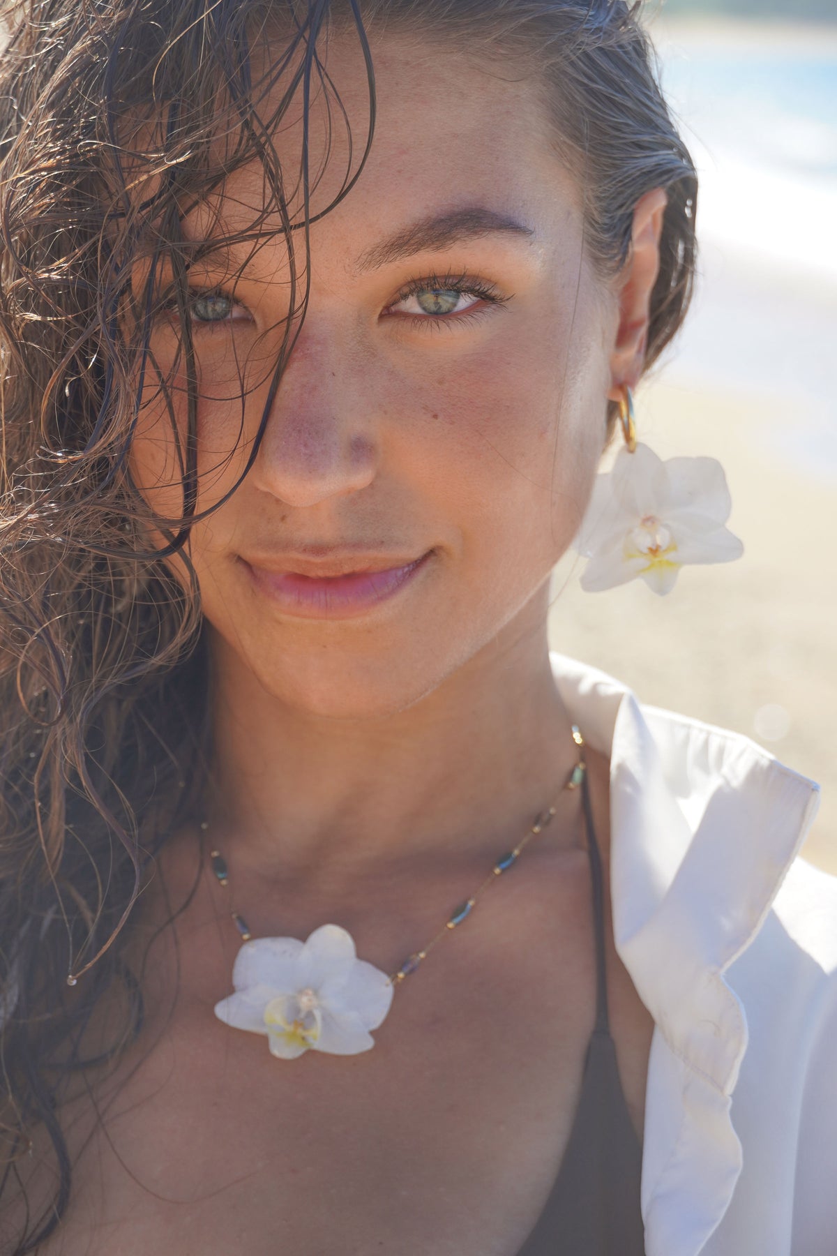 White Orchid Necklace