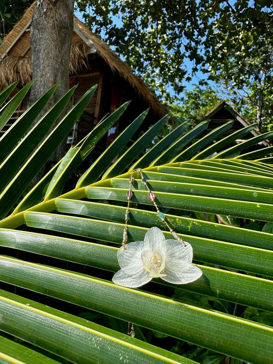 White Orchid Necklace