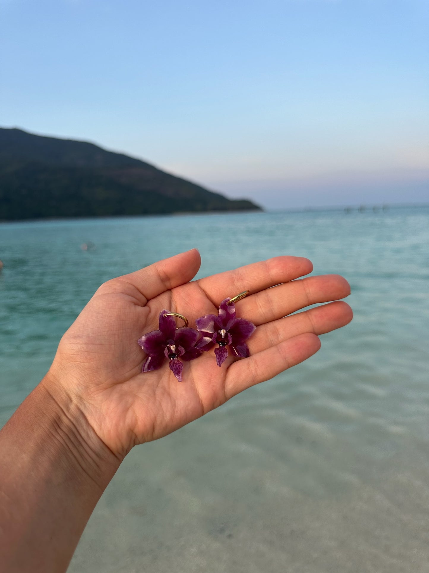 Exotic Orchid Earrings